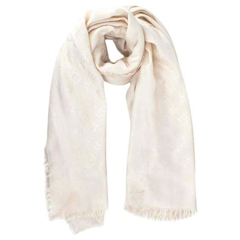 louis vuitton white shawl|louis vuitton clearance sale scarves.